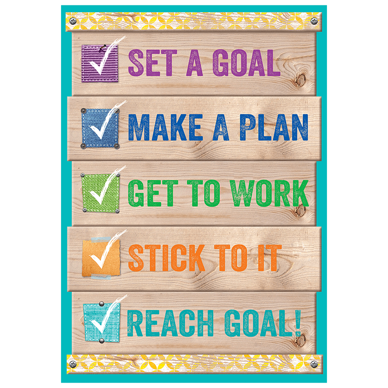 Ctp7290 Set A Goal Inspire U Poster