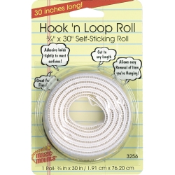 Mil3256w Hook N Loop 0.75 X 30 In. Roll