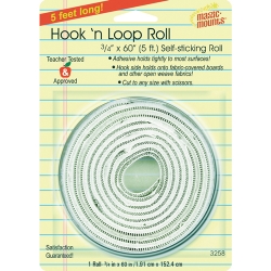 Mil3258w Hook N Loop 0.75 X 60 In. Roll