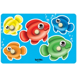 Ppakn074 Bubble Fish Peg Puzzle