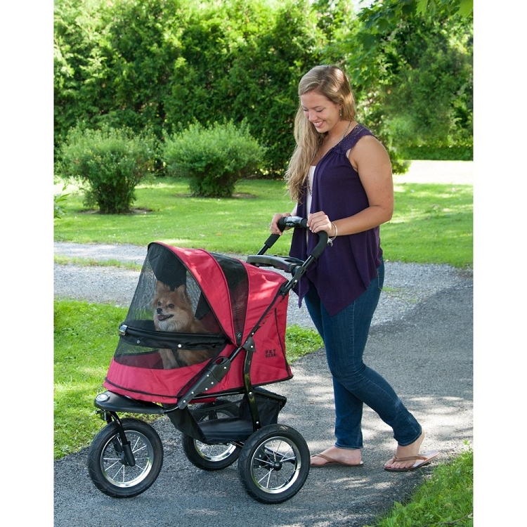 Jogger No-zip Pet Stroller, Rugged Red