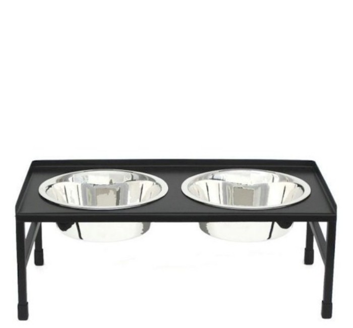 Rdb14-l Tray Top Elevated Dog Bowl, Large