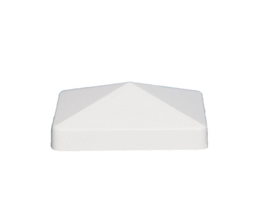 Pf755 5 X 5 Pyramid Pvc Post Cap, White