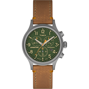 Expedition Scout Chrono Watch, Tan & Green