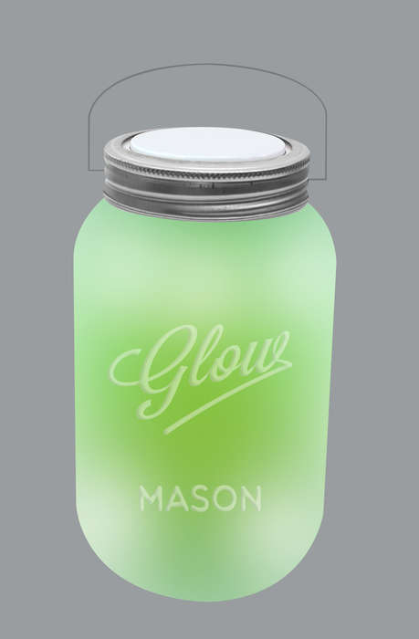 Ffgl005 Glow Mason Jar Led Color Changing Lamp