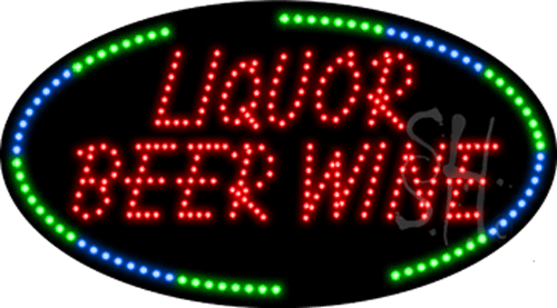 The Sign Store L100-8993-outdoor Liquor Beer Wine Animated Outdoor LED Sign 15 x 27 x 3.5 in. The Sign Store L100-8993-outdoor Liquor Beer Wine Animated Outdoor LED Sign 15 x 27 x 3.5 in.