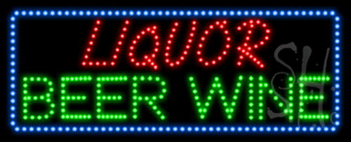 The Sign Store L100-8995-outdoor Liquor Beer Wine Animated Outdoor LED Sign 13 x 32 x 3.5 in. The Sign Store L100-8995-outdoor Liquor Beer Wine Animated Outdoor LED Sign 13 x 32 x 3.5 in.