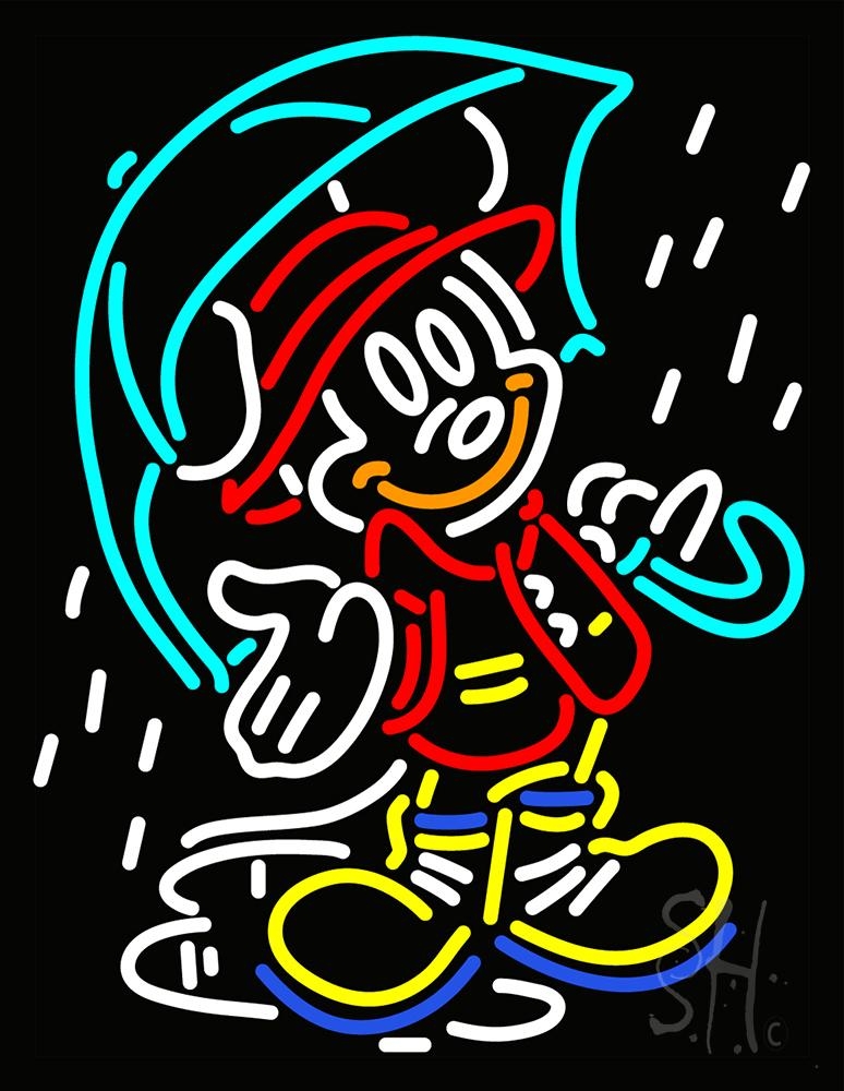 The Sign Store N105-12742-clear Mickey Mouse With Umbrella Clear Backing Neon Sign 31 x 24 in. The Sign Store N105-12742-clear Mickey Mouse With Umbrella Clear Backing Neon Sign 31 x 24 in.