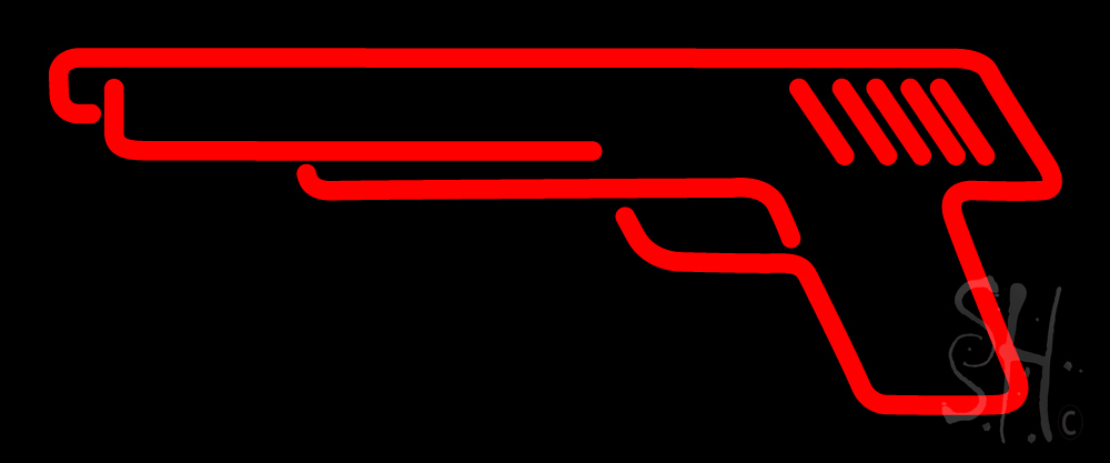 The Sign Store N105-13828 Red Gun Logo Neon Sign 10 x 24 x 3 in. The Sign Store N105-13828 Red Gun Logo Neon Sign 10 x 24 x 3 in.