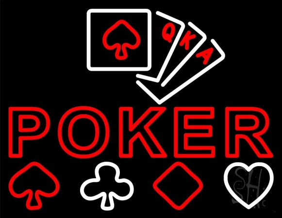 The Sign Store N105-12819-clear Poker With Cards Clear Backing Neon Sign 24 x 31 in. The Sign Store N105-12819-clear Poker With Cards Clear Backing Neon Sign 24 x 31 in.