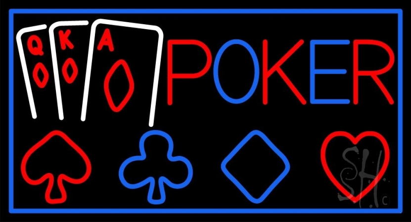 The Sign Store N105-12821-clear Poker With Cards Clear Backing Neon Sign 20 x 37 in. The Sign Store N105-12821-clear Poker With Cards Clear Backing Neon Sign 20 x 37 in.
