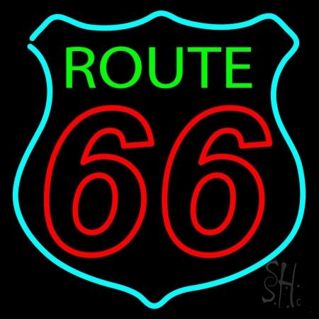 The Sign Store N105-12885-clear Route Double Stroke 66 Clear Backing Neon Sign 24 x 24 in. The Sign Store N105-12885-clear Route Double Stroke 66 Clear Backing Neon Sign 24 x 24 in.