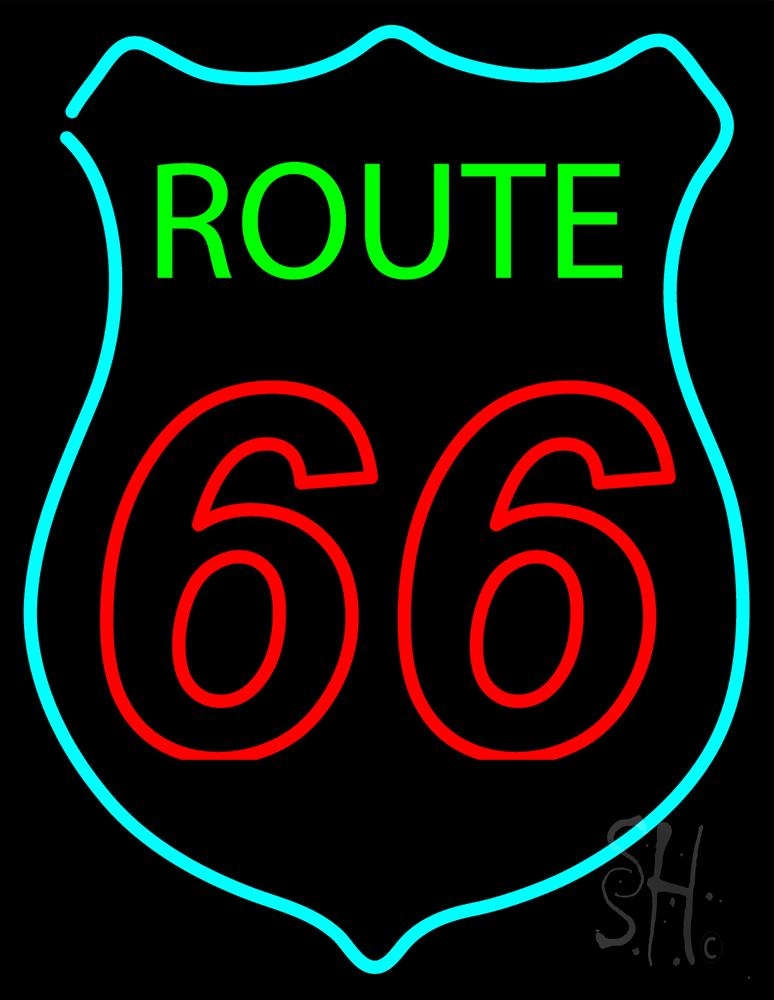 The Sign Store N105-12886-clear Route Double Stroke 66 Clear Backing Neon Sign 31 x 24 in. The Sign Store N105-12886-clear Route Double Stroke 66 Clear Backing Neon Sign 31 x 24 in.