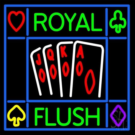 The Sign Store N105-12888-clear Royal Flush Poker Casino Clear Backing Neon Sign 24 x 24 in. The Sign Store N105-12888-clear Royal Flush Poker Casino Clear Backing Neon Sign 24 x 24 in.
