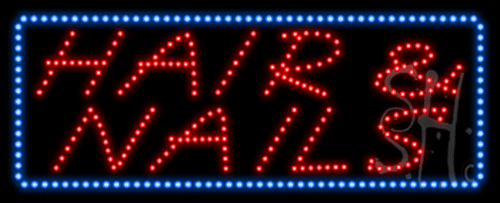 The Sign Store L100-8721 Hair and Nails Animated LED Sign 13 x 32 x 1 in. The Sign Store L100-8721 Hair and Nails Animated LED Sign 13 x 32 x 1 in.