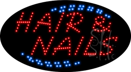 The Sign Store L100-8724 Hair and Nails Animated LED Sign 15 x 27 x 1 in. The Sign Store L100-8724 Hair and Nails Animated LED Sign 15 x 27 x 1 in.