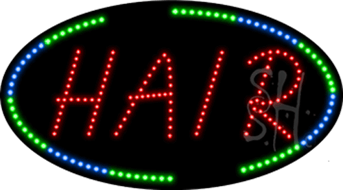 The Sign Store L100-8735 Hair Animated LED Sign 15 x 27 x 1 in. The Sign Store L100-8735 Hair Animated LED Sign 15 x 27 x 1 in.
