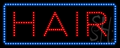 The Sign Store L100-8737 Hair Animated LED Sign 13 x 32 x 1 in. The Sign Store L100-8737 Hair Animated LED Sign 13 x 32 x 1 in.