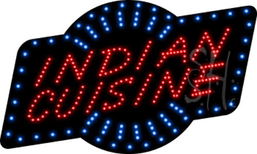The Sign Store L100-8747 Indian Cuisine Animated LED Sign 18 x 30 x 1 in. The Sign Store L100-8747 Indian Cuisine Animated LED Sign 18 x 30 x 1 in.