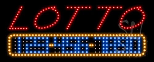 The Sign Store L100-8976 Lotto Animated LED Sign 13 x 32 x 1 in. The Sign Store L100-8976 Lotto Animated LED Sign 13 x 32 x 1 in.