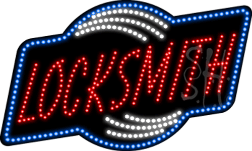 The Sign Store L100-8977 Locksmith Animated LED Sign 18 x 30 x 1 in. The Sign Store L100-8977 Locksmith Animated LED Sign 18 x 30 x 1 in.
