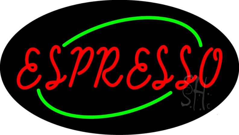 The Sign Store N105-13808 Red Espresso With Green Borders Neon Sign 17 x 30 x 3 in. The Sign Store N105-13808 Red Espresso With Green Borders Neon Sign 17 x 30 x 3 in.