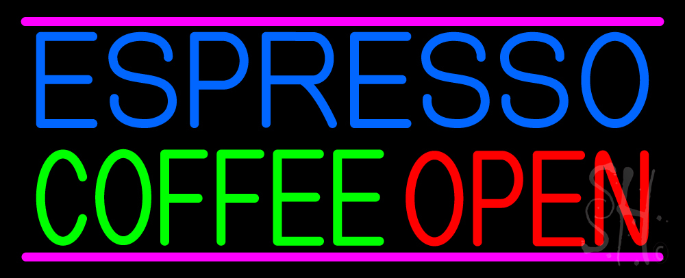 The Sign Store N105-13390-clear Espresso Coffee Open Clear Backing Neon Sign 13 x 32 in. The Sign Store N105-13390-clear Espresso Coffee Open Clear Backing Neon Sign 13 x 32 in.
