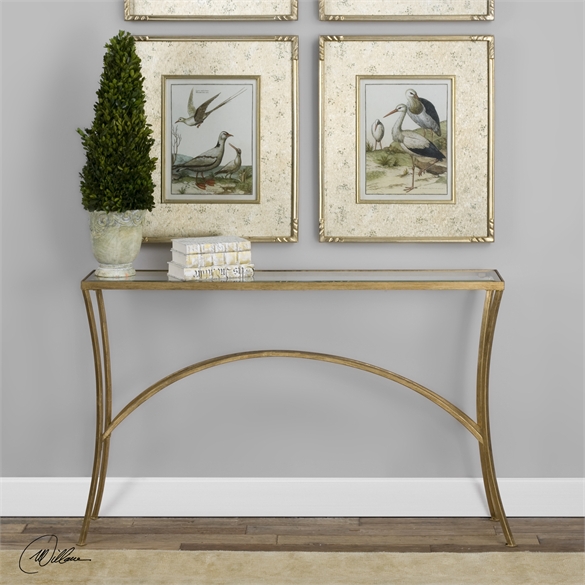 24640 Alayna Gold Console Table
