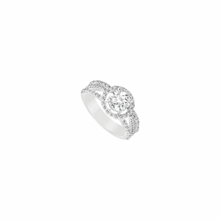 UPC 739608000012 product image for 14K White Gold Semi Mount Engagement Ring With 0.75 CT Diamonds, 63 Stones | upcitemdb.com
