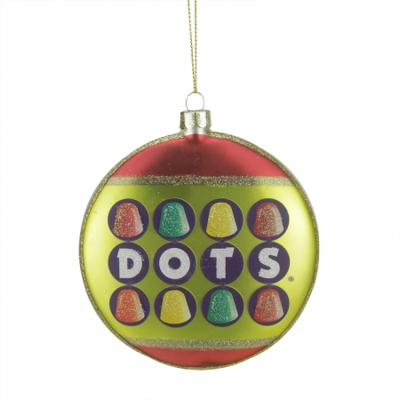 31744218 Candy Lane Tootsie Roll Dots Orignal Gumdrop Candies Christmas Disc Ornament