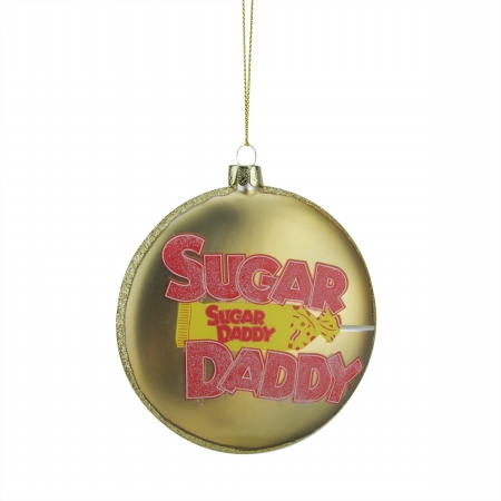 31748440 Candy Lane Tootsie Roll Sugar Daddy Orignal Milk Carmel Lollipop Christmas Disc Ornament