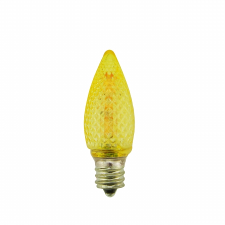 31742621 Faceted Transparent Amber Led C Christmas Replacement Bulbs