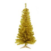 31741634 Gold Tinsel Medium Artificial Christmas Tree