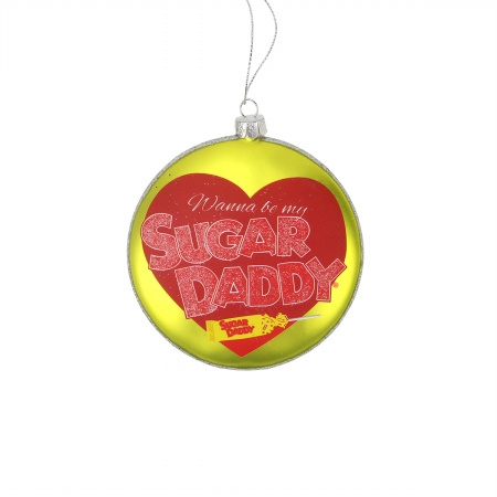 31743984 Candy Lane Tootsie Roll Sugar Daddy Orignal Milk Carmel Lollipop Christmas Disc Ornament