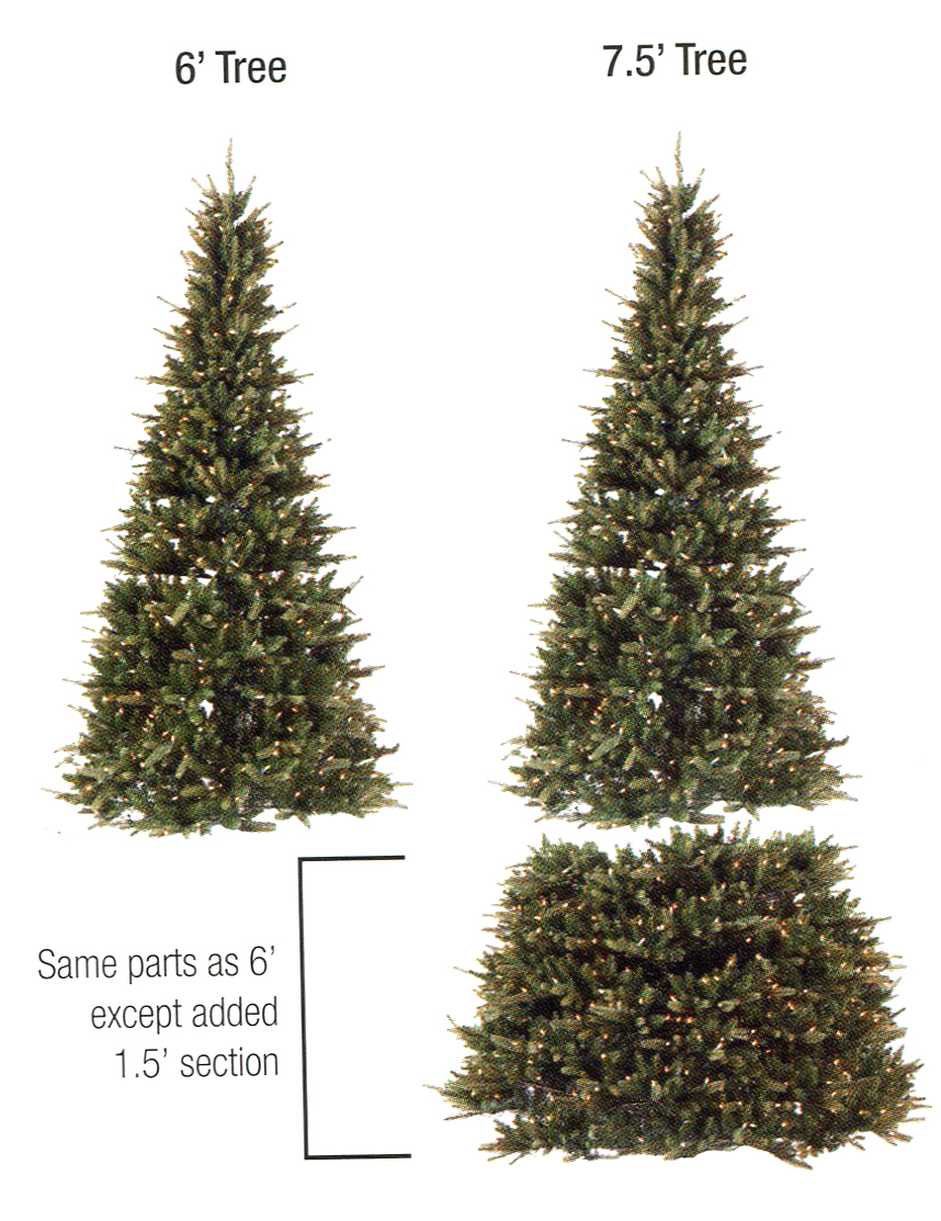 31093791 Pre-lit Extend-a-tree Artificial Christmas Tree - Clear Lights
