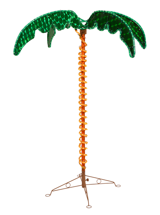 15856677 Deluxe Holographic Led Rope Lighted Palm Tree
