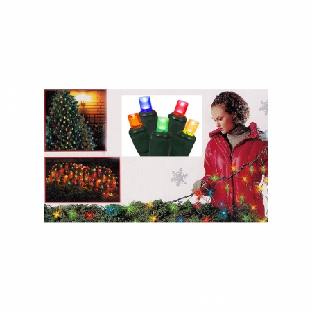 Multi-color Twinkling Led Net Style Tree Trunk Wrap Christmas Lights - Green Wire