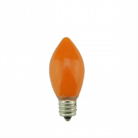 31743053 Opaque Orange Led C Christmas Replacement Bulbs