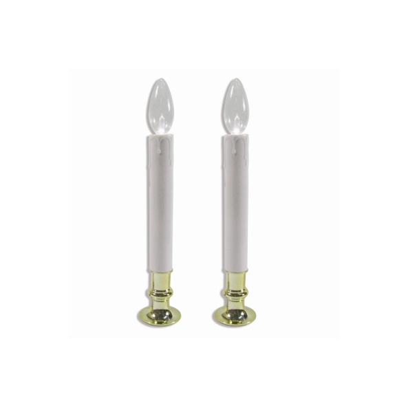 31743520 Warm White Brass Plated C Light Christmas Candle Lamps