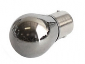 Gp-1157-cr Chrome Silver Red Bulbs Turn Signal Brake