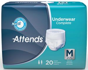 48app0720 Attends Super Plus Absorbency Pull-on Protective Underwear, Medium - 34 To 44 In.
