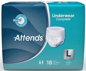 48app0730 Attends Super Plus Absorbency Pull-on Protective Underwear, Large - 44 To 58 In.