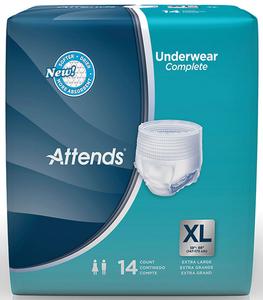 48app0740 Attends Super Plus Absorbency Pull-on Protective Underwear, Extra Large - 58 To 68 In.