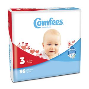 48cmf3 Comfees Baby Diapers - Size 3
