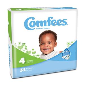48cmf4 Comfees Baby Diapers - Size 4