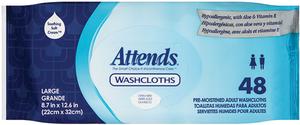 48wccp1000 Attends Washcloth, Large - 8 X 12.5 In.