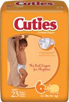 Fqcr6001 Prevail Cuties Baby Diapers, Size 6 - Over 35 Lbs.