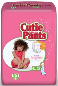 Fqcr7008 Cuties Refastenable Training Pants For Girls 2t-3t, Up To 34 Lbs.
