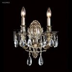 40612s22 Brdisi 2 Light Crystal Wall Sconce