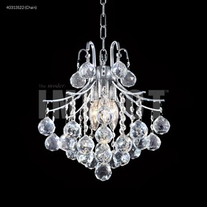 40313s22 Cascade 3 Light Crystal Dual Mount Silver Imperial Crystal Clear